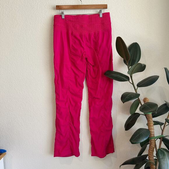 Lululemon Womens Mid-Rise Dance Studio Pants Size 8 Full Length Pink Athleisure - Picture 4 of 9
